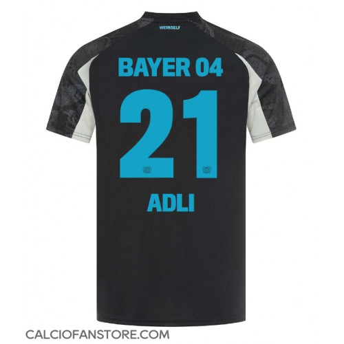 Maglia Calcio Bayer Leverkusen Amine Adli #21 Terza Divisa 2024-25 Manica Corta